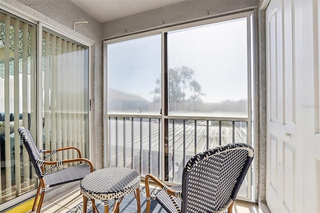 view of sunroom