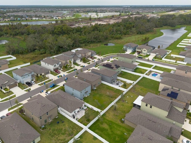 10348 Blue Plume Ct, Riverview, FL 33578 - aerial view of property's location featuring a large body of water and nearby suburban area
