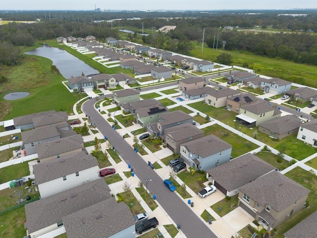 10348 Blue Plume Ct, Riverview, FL 33578 - aerial view of property and surrounding area with nearby suburban area and a large body of water