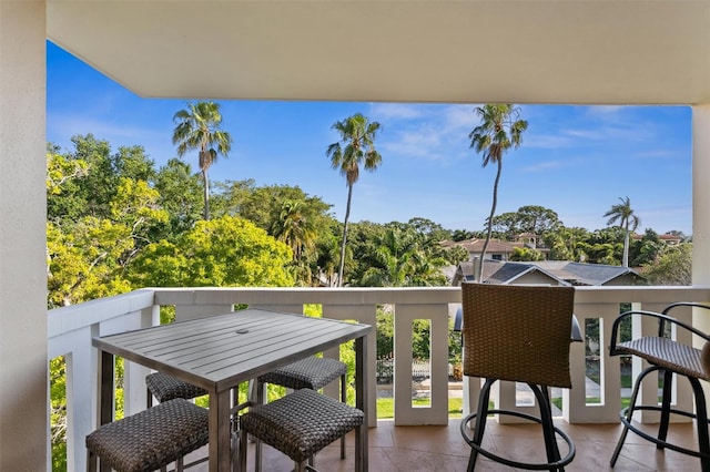 view of balcony