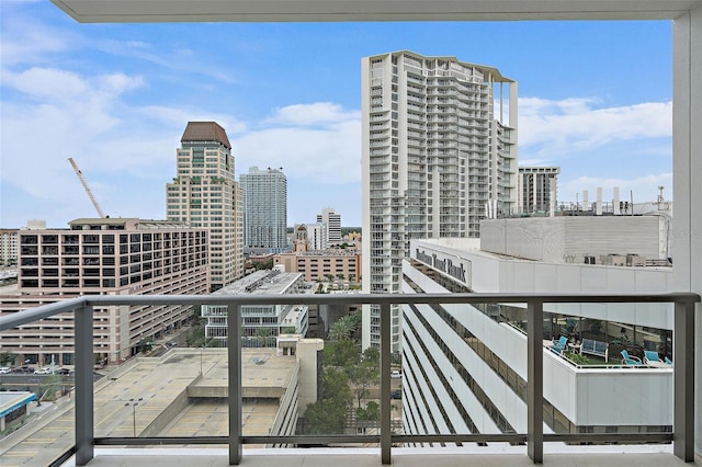 view of balcony