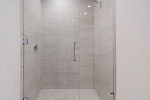 bathroom with walk in shower