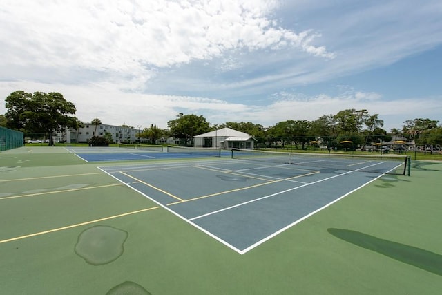 view of tennis court