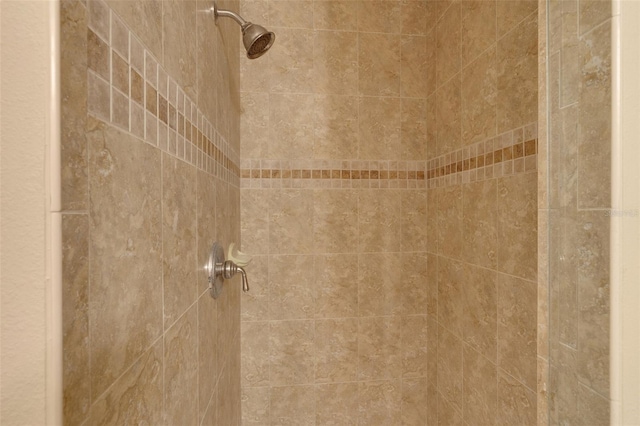 room details featuring tiled shower