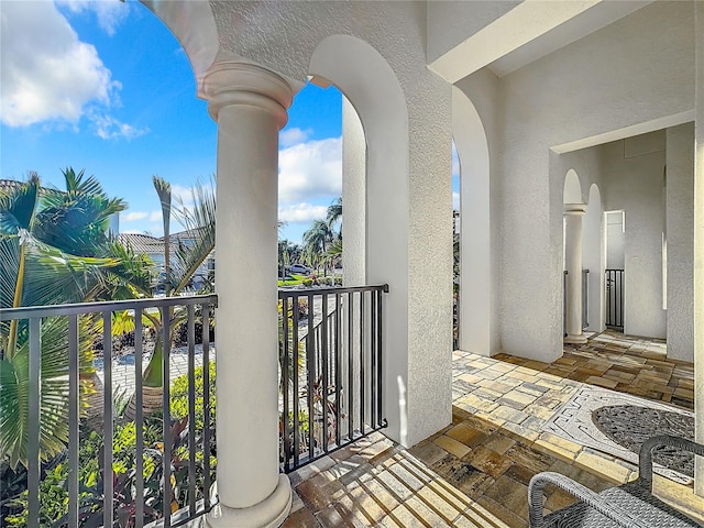 view of balcony