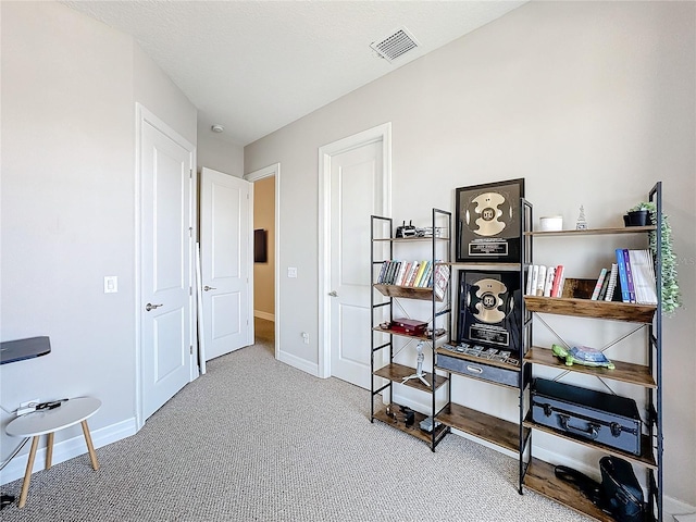 miscellaneous room with carpet