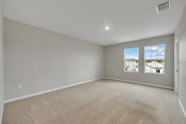 view of carpeted empty room