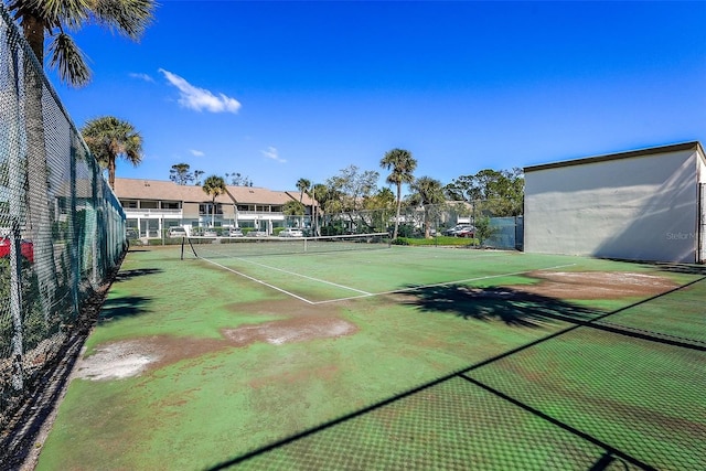 view of tennis court