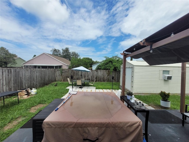 view of patio / terrace featuring cooling unit