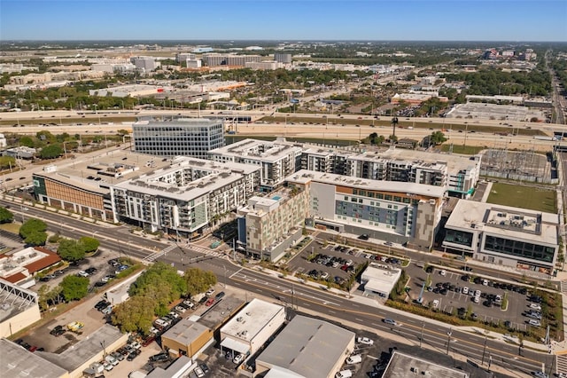 aerial view featuring a view of city