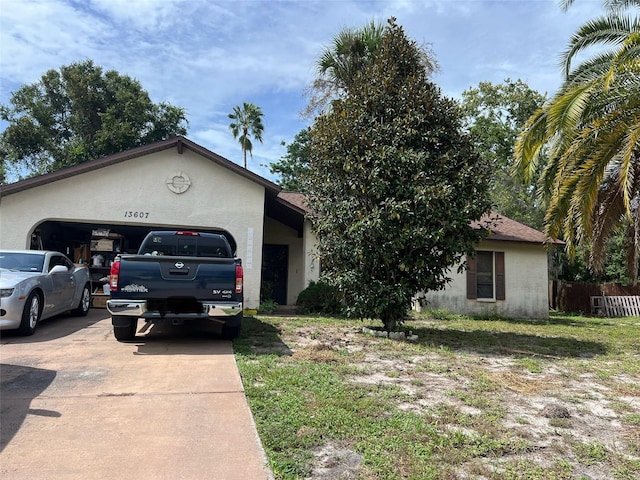 view of ranch-style home