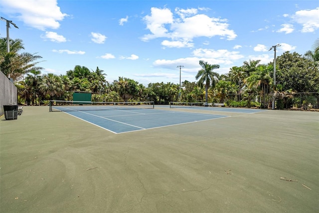 view of sport court