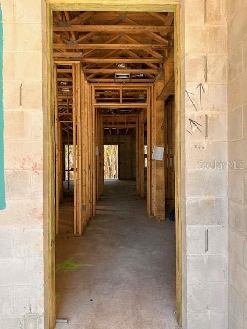 misc room featuring concrete flooring