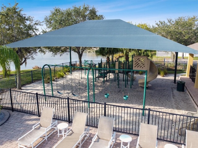 view of home's community featuring a playground