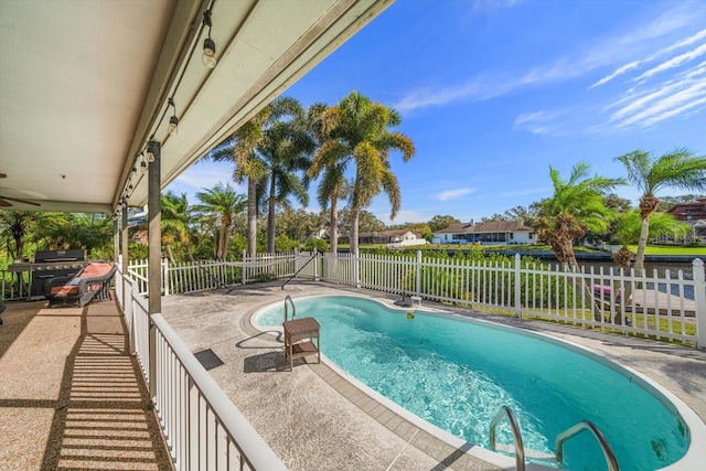 view of pool with a patio area