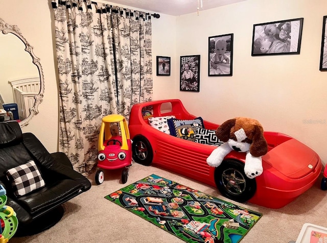 playroom featuring carpet flooring