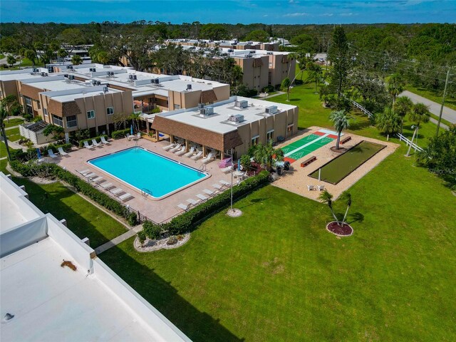 birds eye view of property