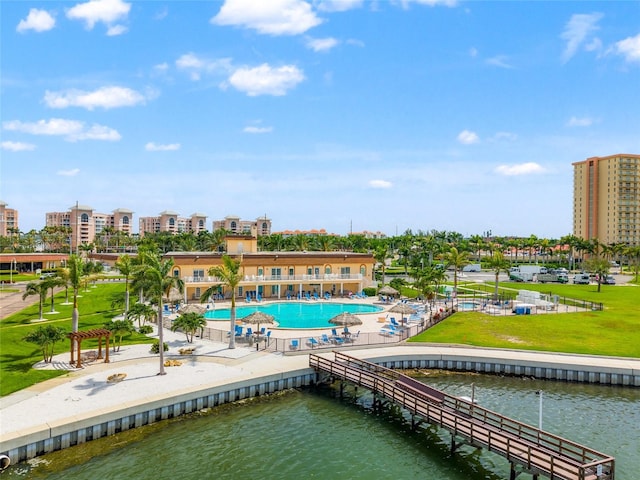 5200 Brittany Dr S Unit 1202, Saint Petersburg, FL 33715 - bird's eye view of a nearby body of water
