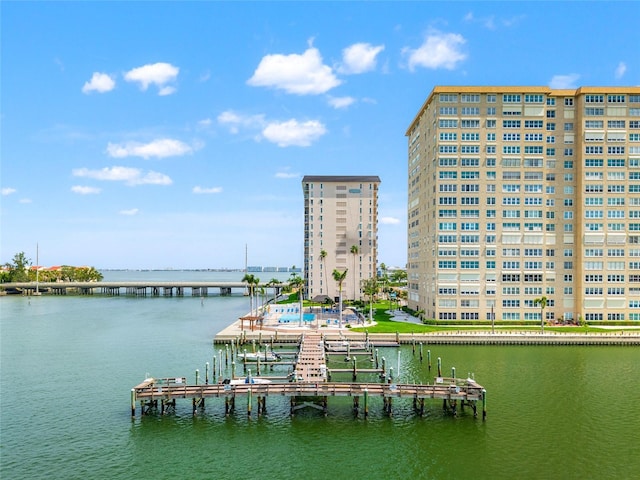 5200 Brittany Dr S Unit 1202, Saint Petersburg, FL 33715 - dock area featuring a water view