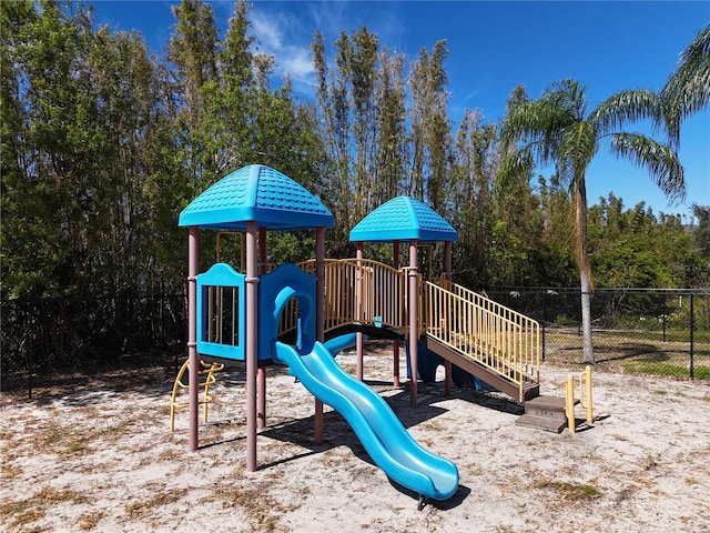 view of jungle gym