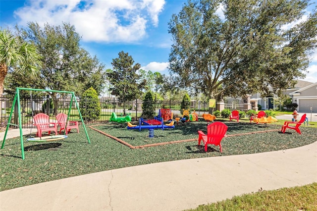 view of jungle gym