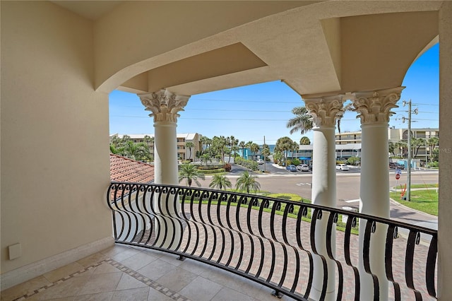 view of balcony