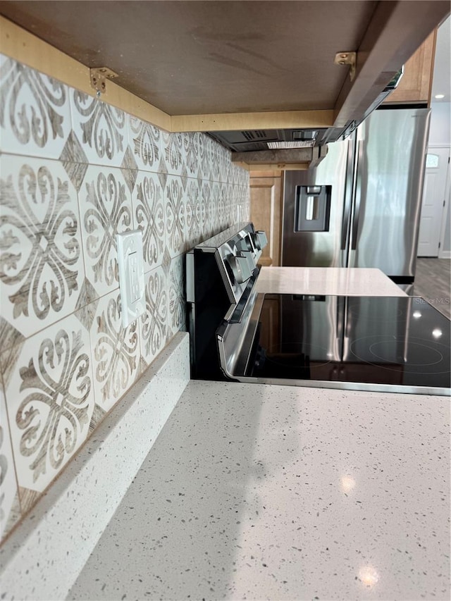 kitchen featuring appliances with stainless steel finishes