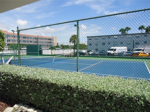 view of sport court