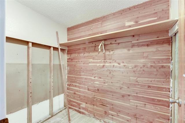 walk in closet featuring wood-type flooring