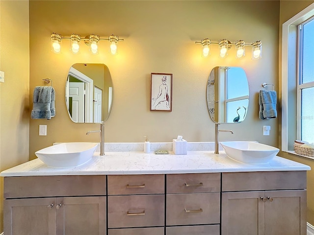 bathroom with vanity