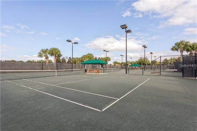 15810 Cobble Mill Dr, Wimauma, FL 33598 - view of tennis court with fence