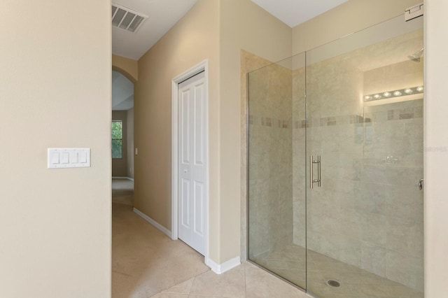 3320 Majestic View Dr, Lutz, FL 33558 - full bathroom featuring a shower stall and baseboards