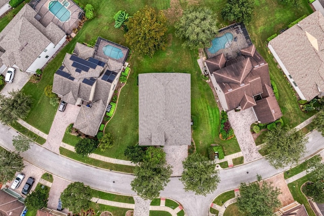 3320 Majestic View Dr, Lutz, FL 33558 - aerial view of property's location featuring nearby suburban area and a pool