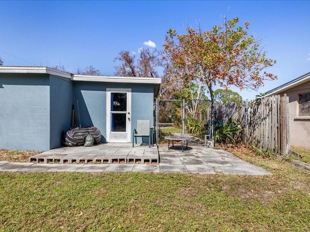 exterior space with a patio