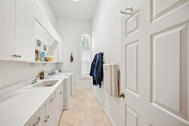 168 Rue Des Chateaux, Tarpon Springs, FL 34688 - washroom featuring washer and dryer and cabinet space