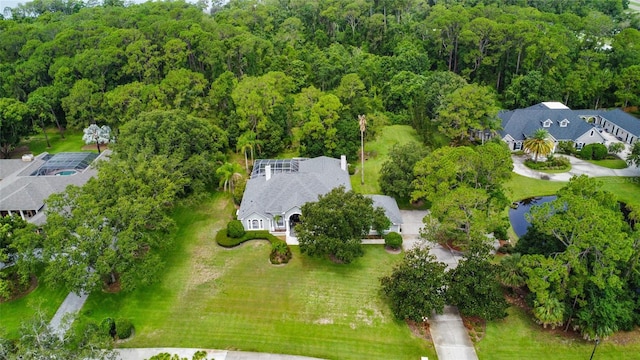 168 Rue Des Chateaux, Tarpon Springs, FL 34688 - aerial view of a heavily wooded area