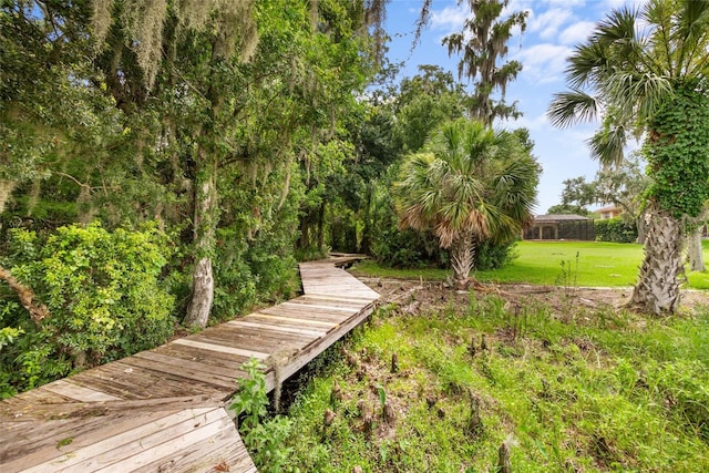 168 Rue Des Chateaux, Tarpon Springs, FL 34688 - view of property's community with a lawn