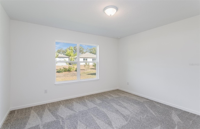 unfurnished room with carpet flooring