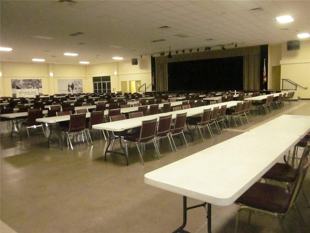 view of dining area