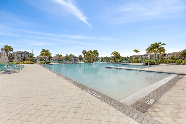 view of pool with a patio