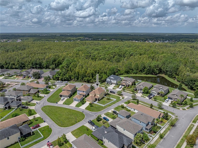 8720 Savory Walk Dr, Land O Lakes, FL 34637 - birds eye view of property with a residential view and a forest view