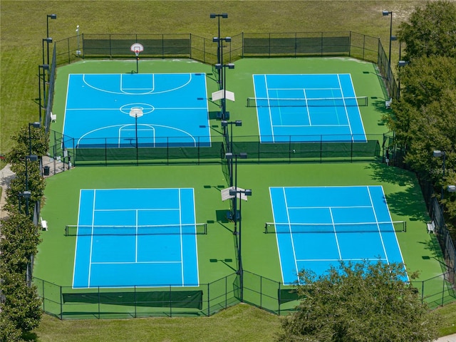 view of tennis court