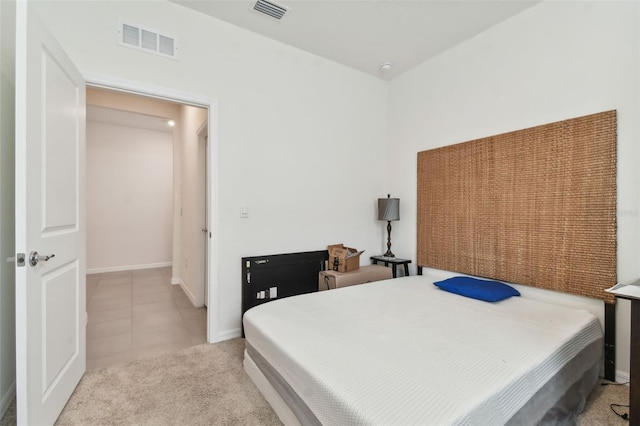 view of tiled bedroom