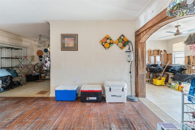 interior space featuring hardwood / wood-style flooring