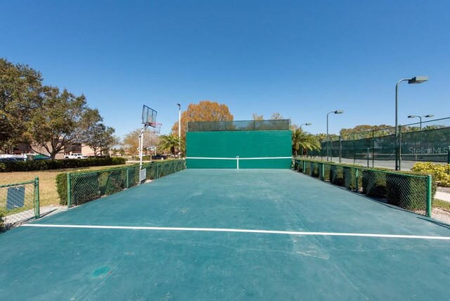 view of sport court