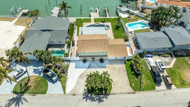 7886 9th Ave S, Saint Petersburg, FL 33707 - aerial view of property and surrounding area with a pool area