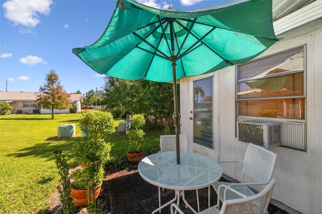 view of patio / terrace featuring cooling unit