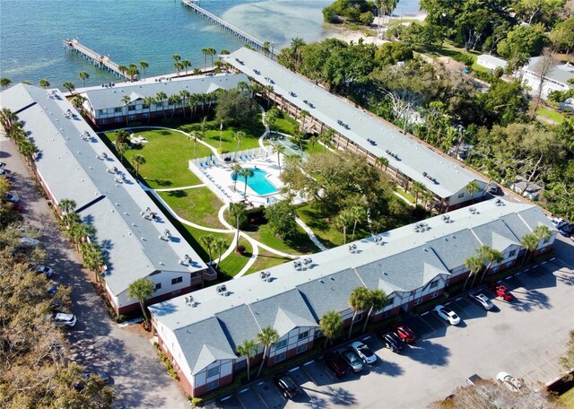 650 Pinellas Point Dr S Unit 211, Saint Petersburg, FL 33705 - bird's eye view of a large body of water and a pool area