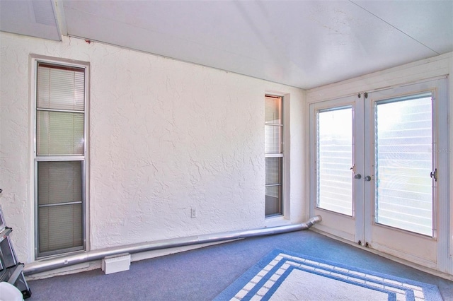 spare room with french doors