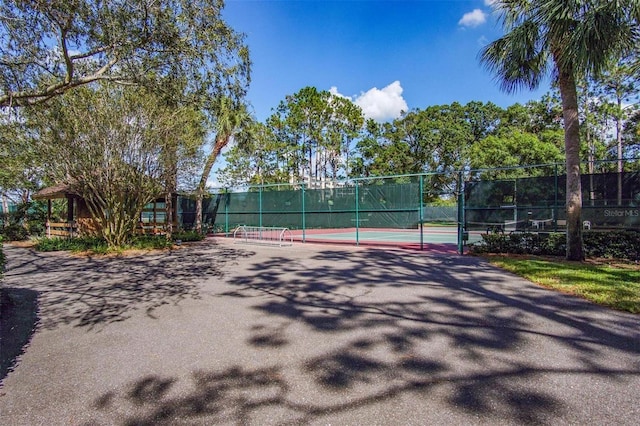 view of tennis court